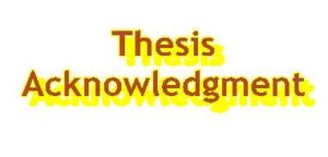 Master Thesis Acknowledgment Sample – Thesis Notes