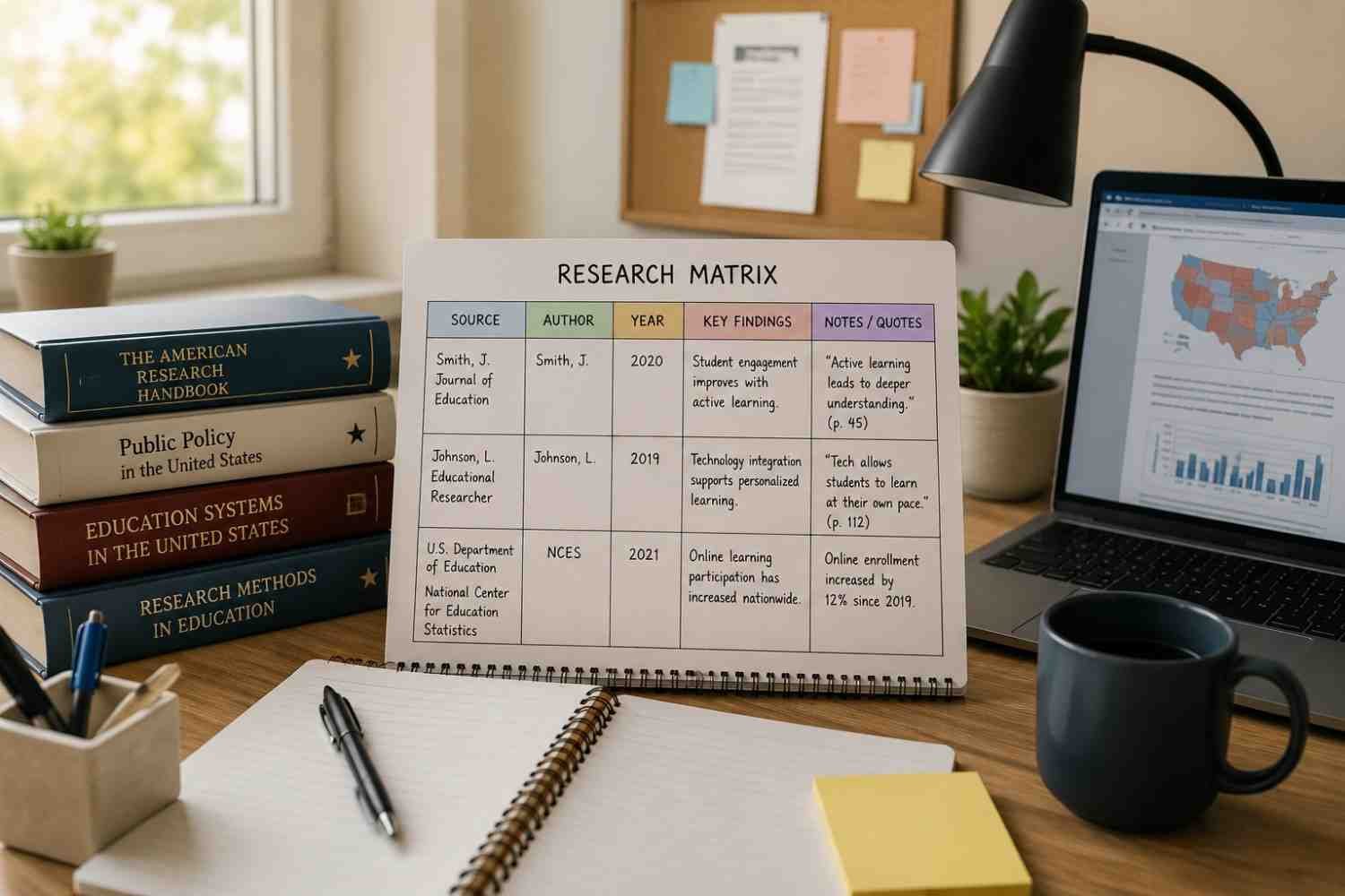 Create A Research Matrix To Track Everything