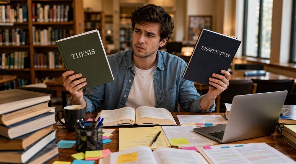 Grad School Basics Thesis vs Dissertation Explained